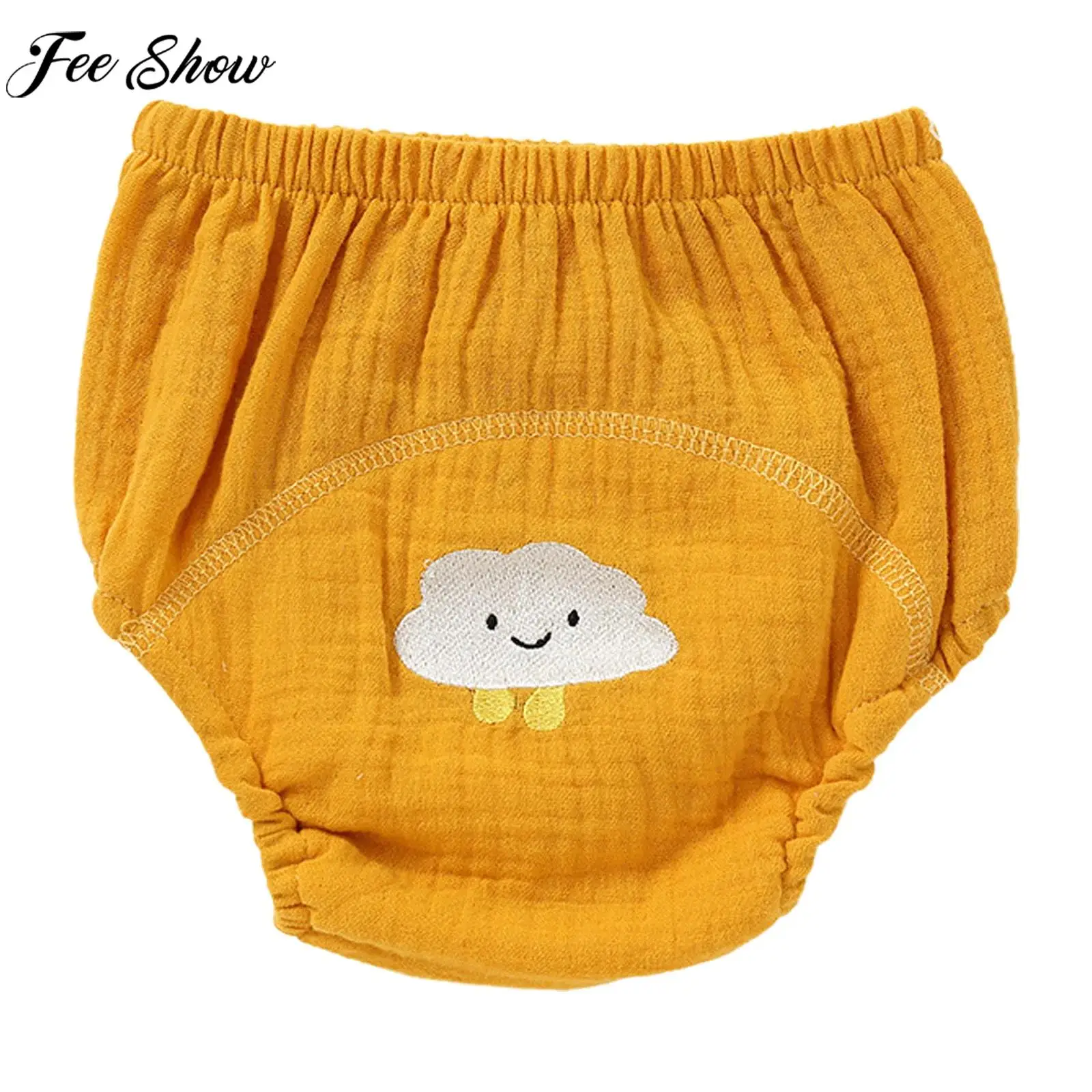 

Infant Cute Reusable Training Shorts Cotton Absorbent Diaper Cover Bloomer Underpants Waterproof Breathable Underwear PP Pants