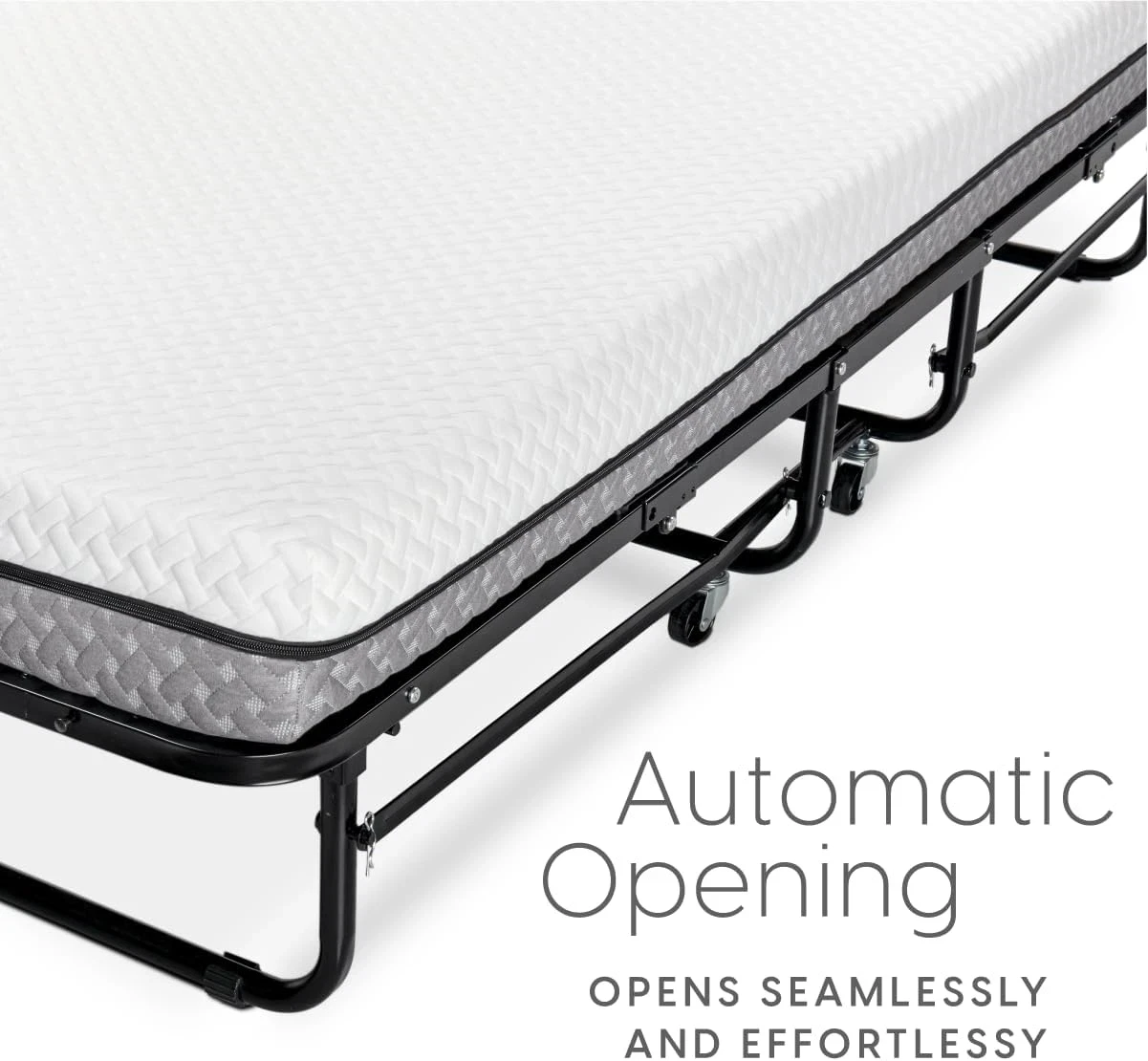 حار بيع التوأم الحجم المحمولة مزدوجة صلابة فراش الكبار التلقائي سرير قابل للطي #4