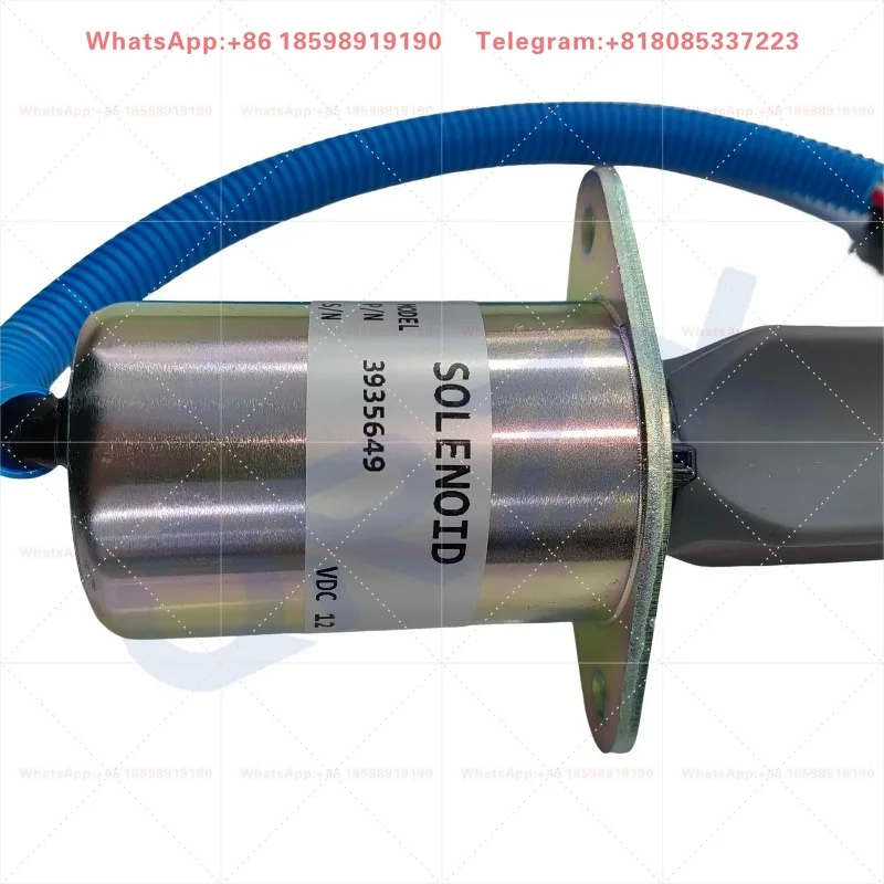 Excavator Flameout Solenoid Valve Oil Cut Off Valve 12V Replacement Part Fit for R300-5 305-7 6CT OE 3935649