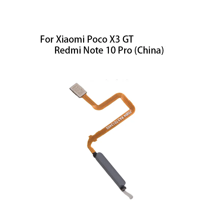 Gefensi Org Home Power Button Fingerprint Sensor Flex Cable For Xiaomi Redmi Note 10 Pro China 5G / Poco X3 GT