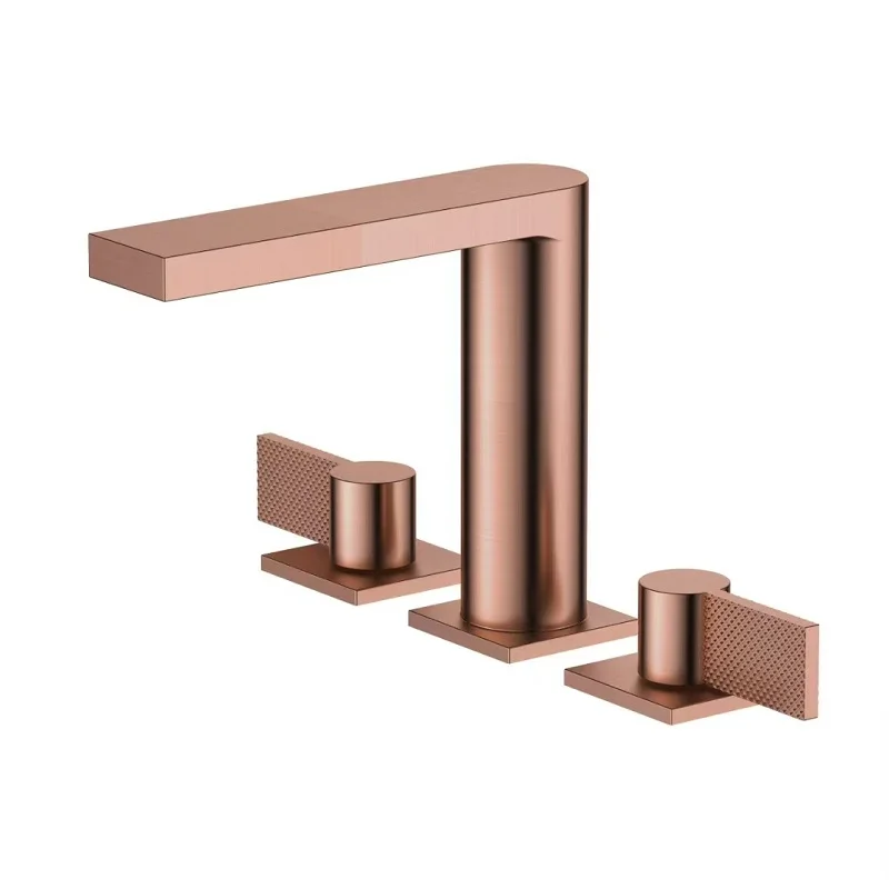 High Quality Brushed Rose gold Bathroom sink faucet Washbasin Tap Luxury Brass Concealed Shower System Wall mounted shower Kit