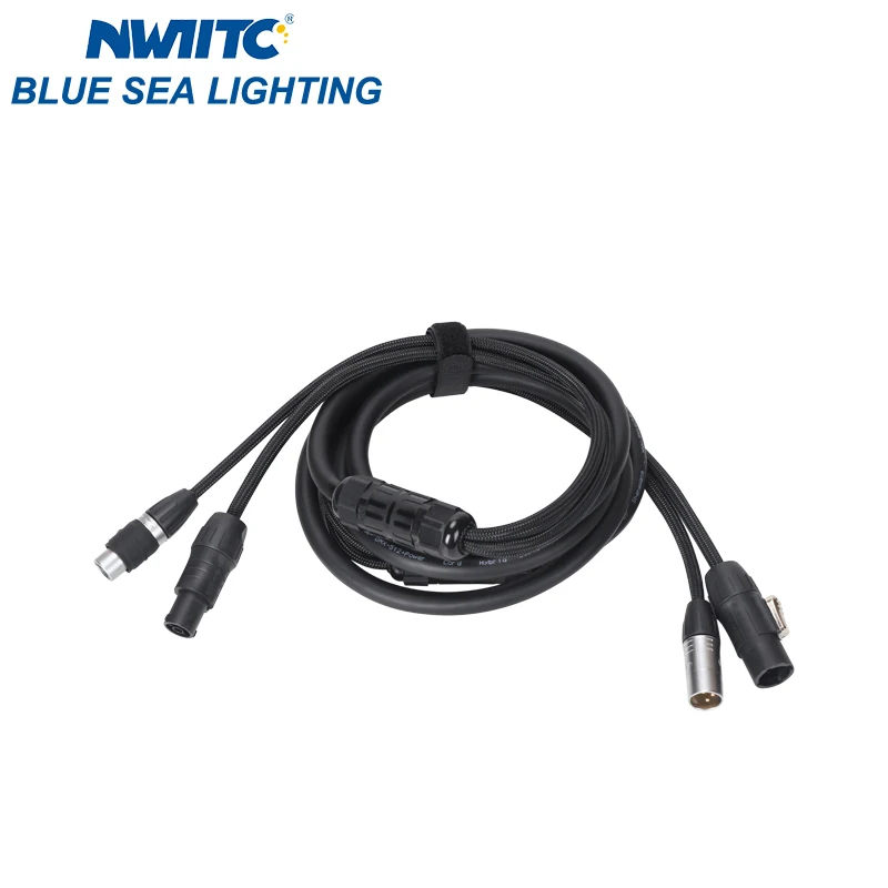 

Molding Guide Waterproof 1m DMX Power Hybrid Power Cable with Seetronic True1 and Seetronic 3pin