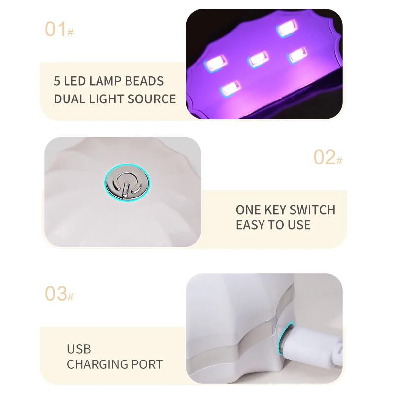 Mini Nagel UV LED Gel politur Härtung lampe Schale Form Qucik Trocknungs lampen für Nägel Licht tragbaren Trockner für Maniküre Nail Art Tool