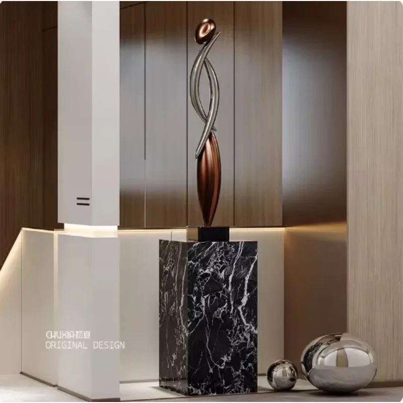 DSA art shell light luxury abstract art sculpture porch slender vertical high ornament Italian model room living room
