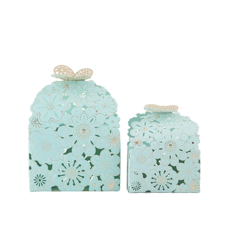 20/30/50PCS Flower Butterfly Candy Box Chocolate Packaging Wedding Bridal Gift For Guests Birthday Party Favors Decor Supplies