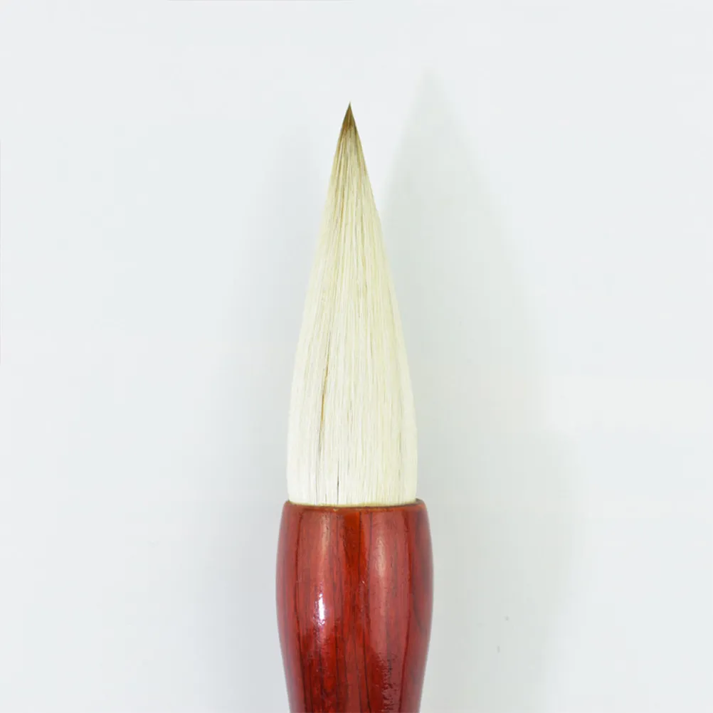 

24Cm Wolf Sheep Hair Chinese Calligraphy Brush Traditional Writing Tool for Beginners Ideal Starter Brush Wash Before Use Wood