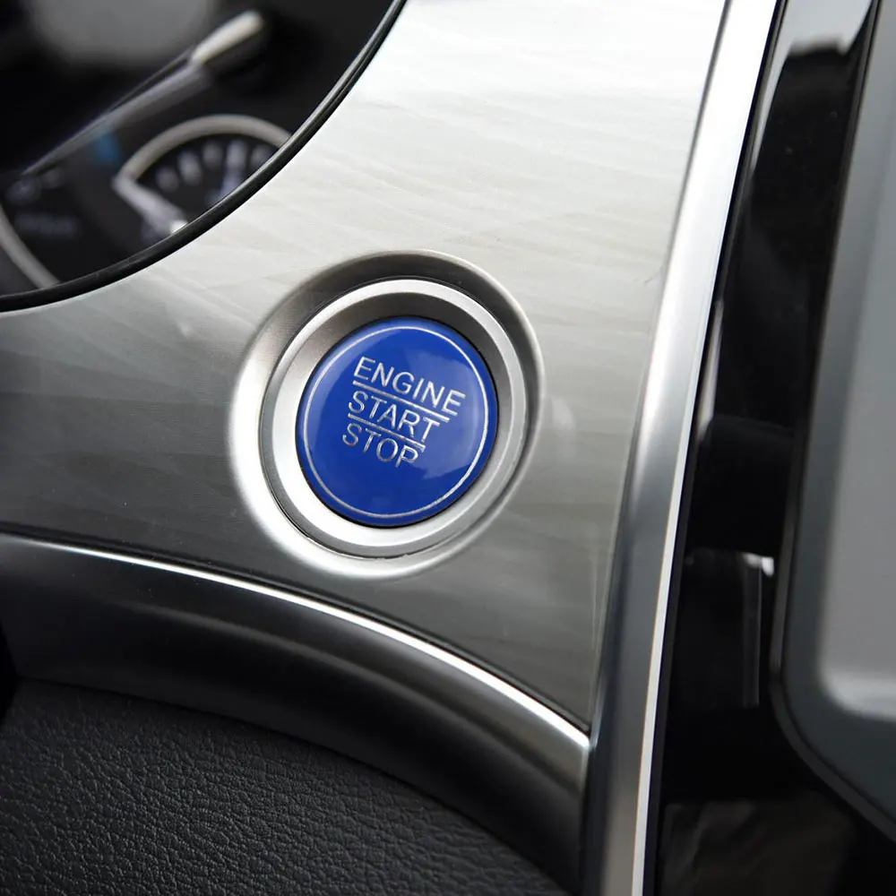 Car Engine Start Stop Button Sticker for Toyota Camry Corolla Prius RAV4 Ignition Key Ring Sticker Covers Styling Accessories