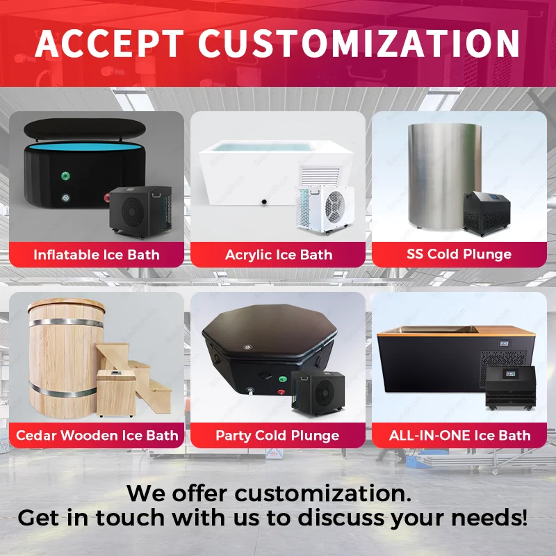1 grados de rendimiento más alto, inmersión en frío con enfriador, bañera inflable, baño de hielo, uso para todo tipo de clima, pequeño enfriador de agua, baño de hielo