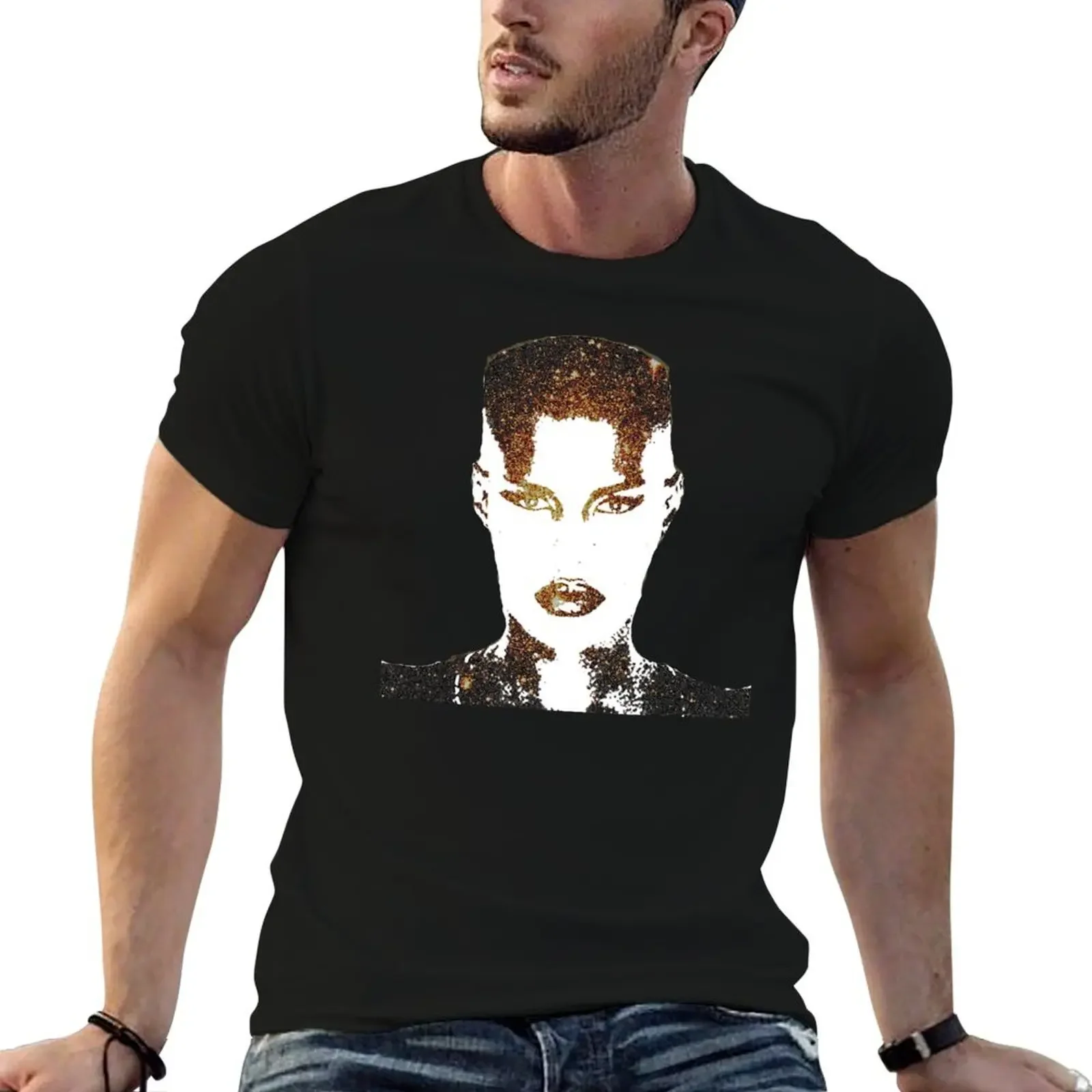 

Grace Jones Gold Dust T-Shirt designer shirts quick-drying outfits for men