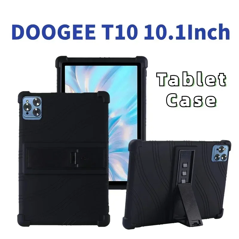 For Doogee T10 10.1 Inch Tablet Case Shockproof Soft Silicon Cover for Doogee T10 Stand Protective Shell Case Coque Capa