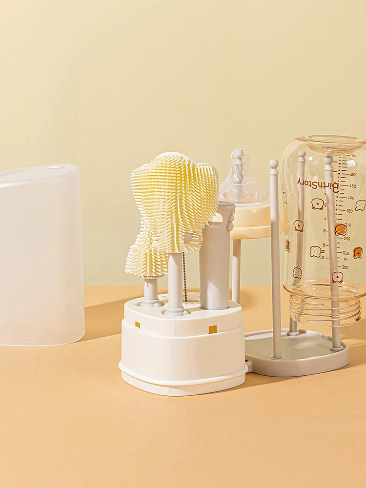 novo-conjunto-de-escova-de-mamadeira-de-silicone-para-bebe-8-em-1-com-estojo-portatil-escova-de-limpeza-com-rack-de-secagem-escova-de-palha-escova-de-mamilo