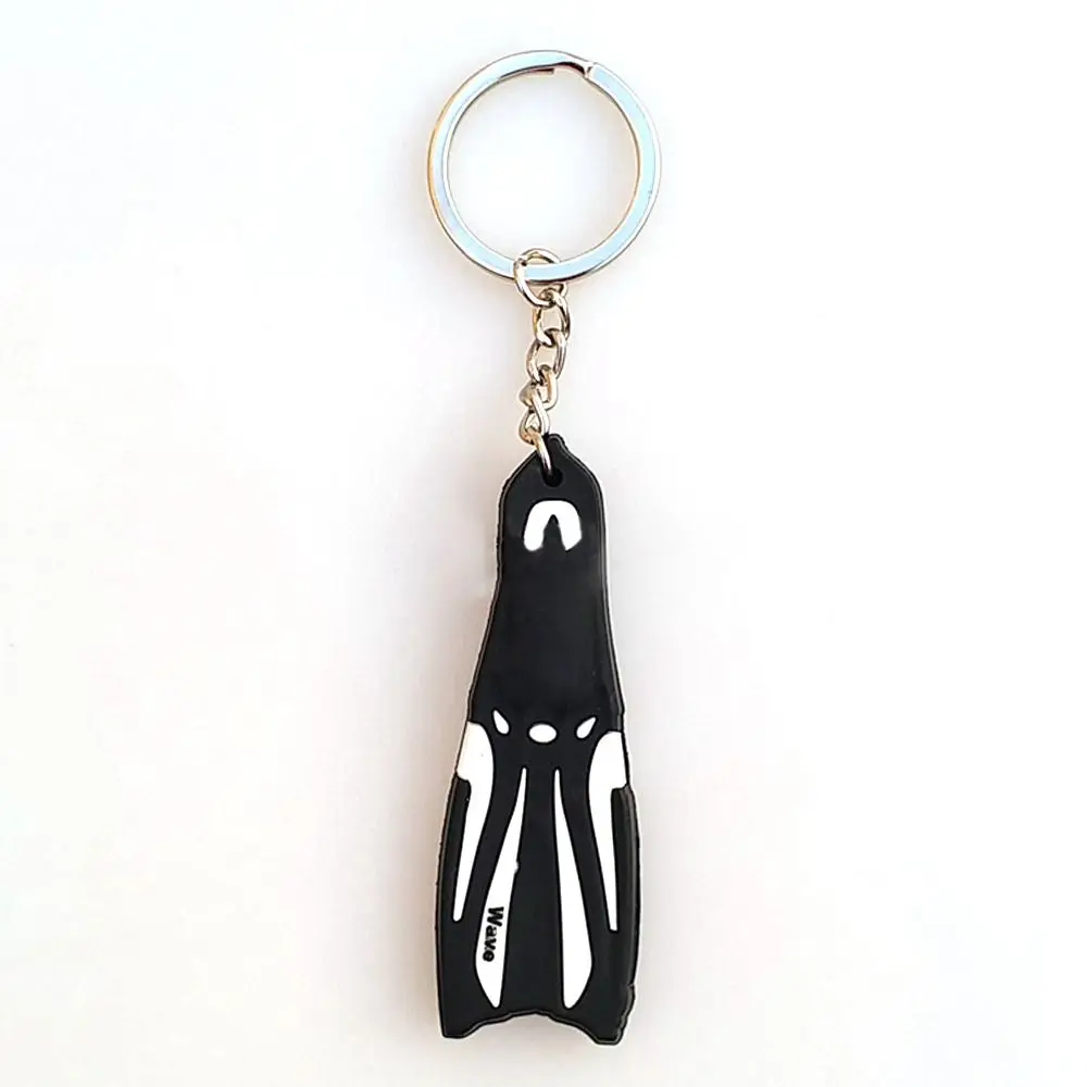 13CM*2.5CM Key Ring Marine Sailing Boat Key Chain Kayak Keyring Fender Scuba Diving Keychain KeyChain Flipper