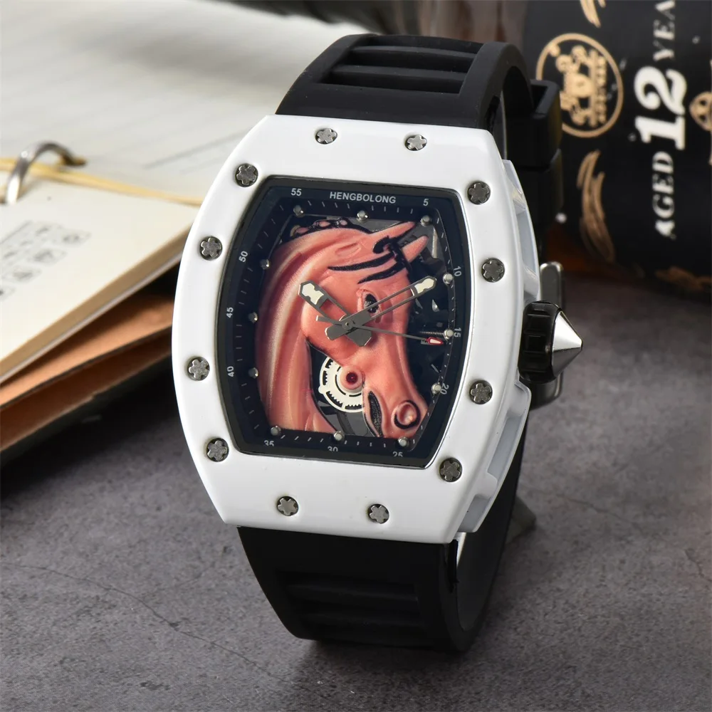 Fashion Luxury men\'s ceramics watches customized wholesale waterproof sports Men Wrist quartz watch