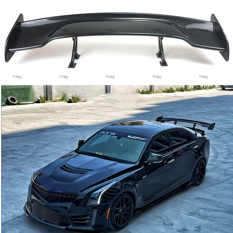 

Для Cadillac CT5 2020 + высококачественный АБС-пластик, неокрашенный цвет, задний спойлер, крыло, крышка багажника, Стайлинг автомобиля