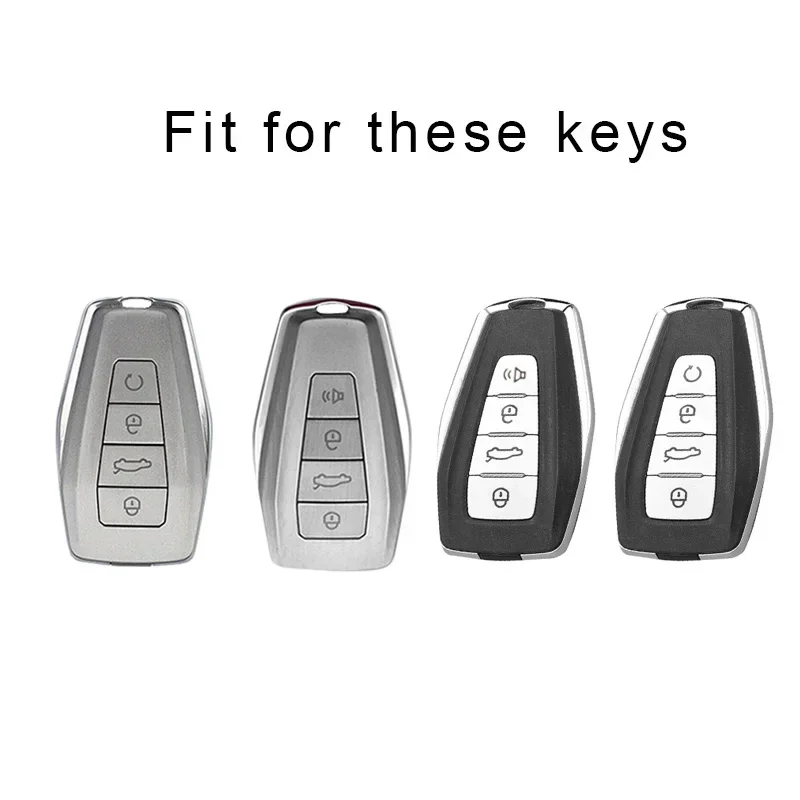 For Geely Coolray Atlas Boyue NL3 Emgrand X7 EX7 SUV GT GC9 Borui Soft TPU Auto Fob Shell Keychain Protector Car Key Cover Case