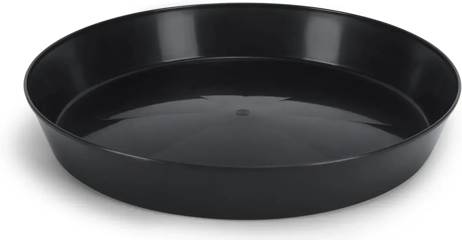 

Saucer 12 Inch (10.1 Inch Base) Case of 100 Plant Saucer - Black Polypropylene