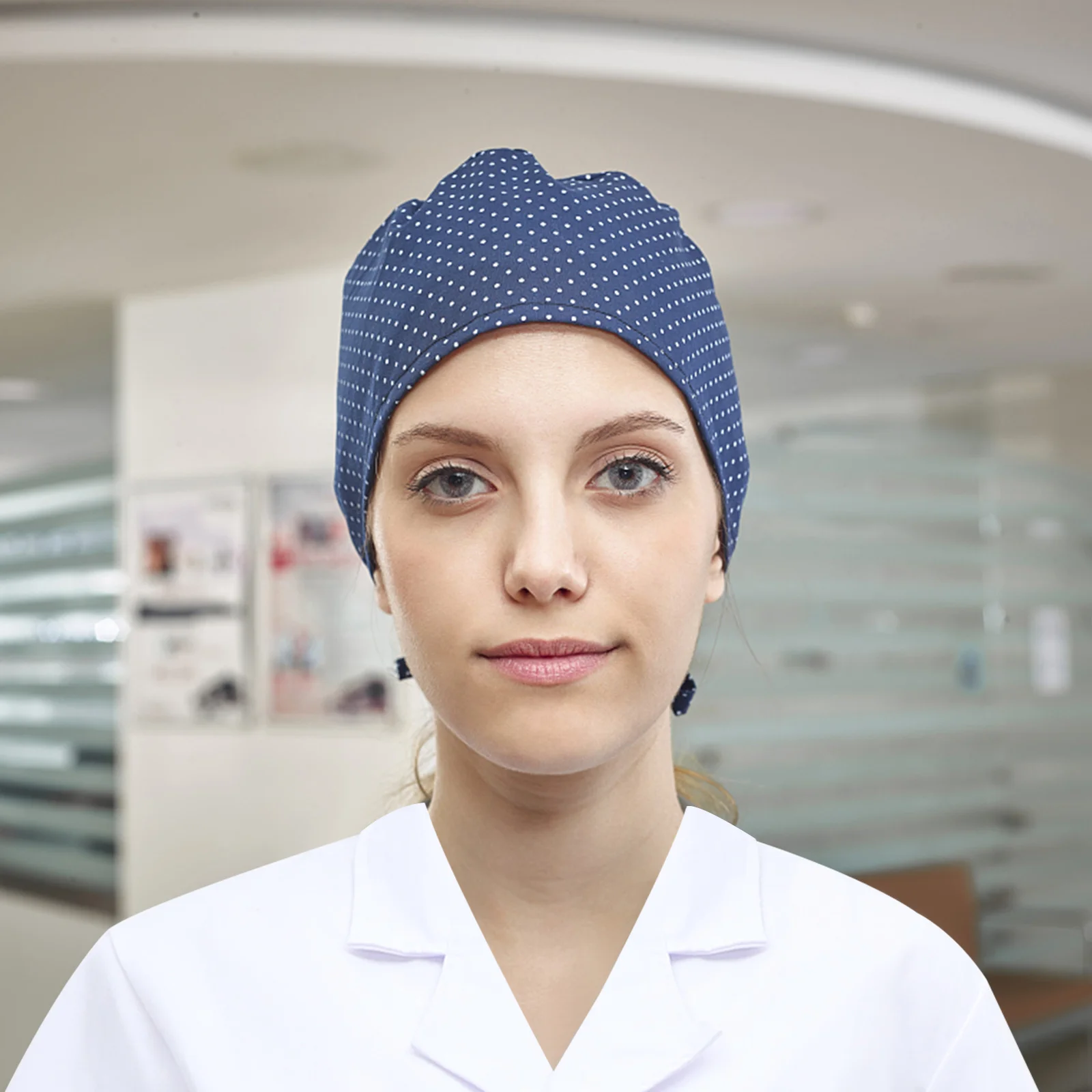 Verpleegstersuniform met korte mouwen voor dames, wit premium polyester medische jurk, professioneel Xxl verpleegstersuniform met korte mouwen