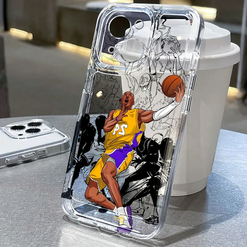 バスケットボールスター クールなスマホケース Honor X7b X8b X9a Y9 Prime 2019 90 Lite X9b クリアカバー