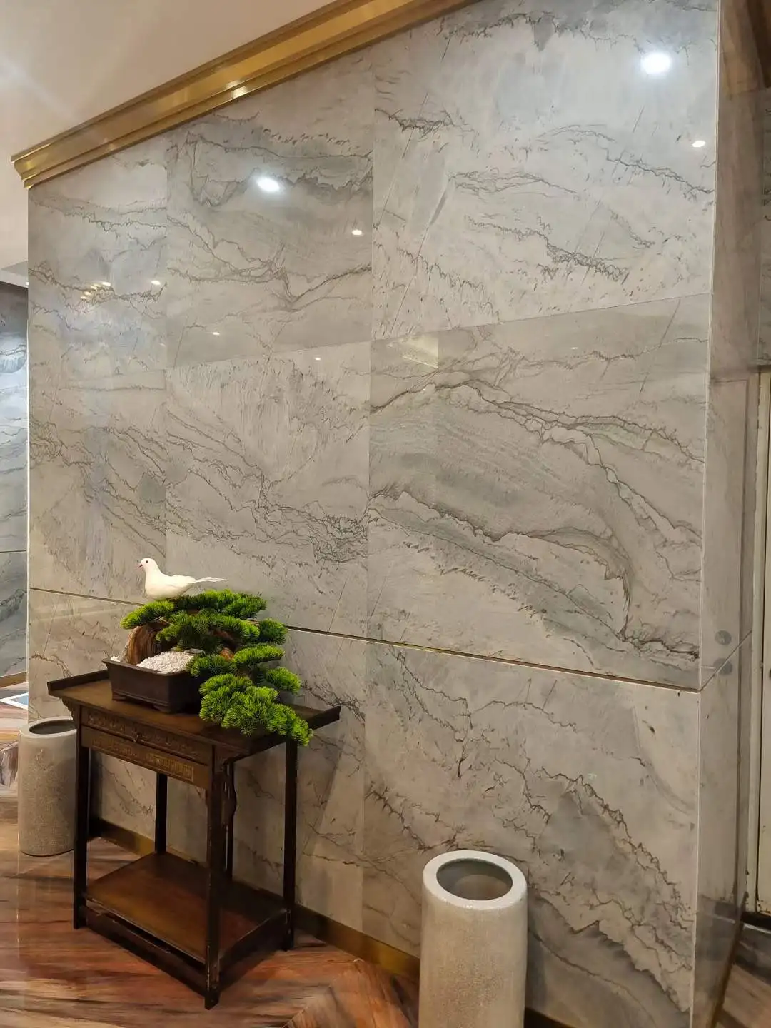 

Натуральная кварцитовая плита для фоновых стен, бразильский кварцит Calacata Gray