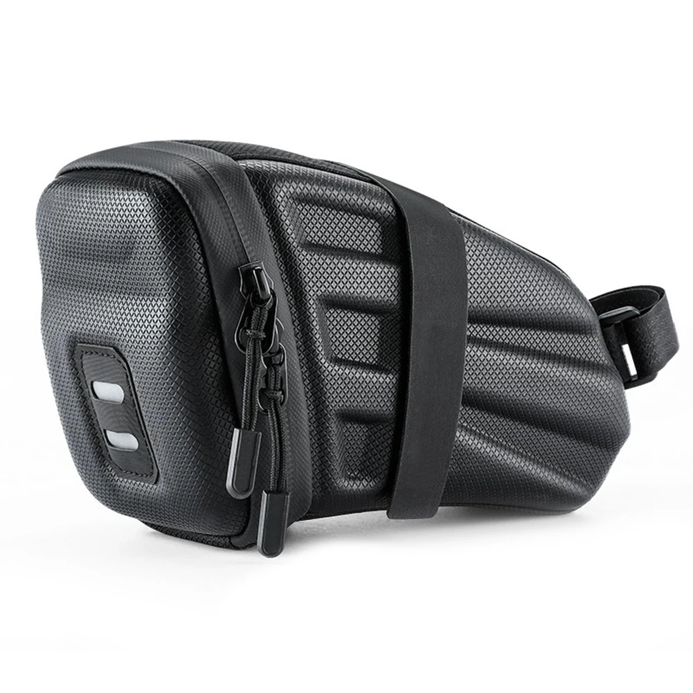 

Bicycle Riding Essential Lightweight Hard Shell Tail Bag with High Visibility Reflective Strip for Safe Night Riding