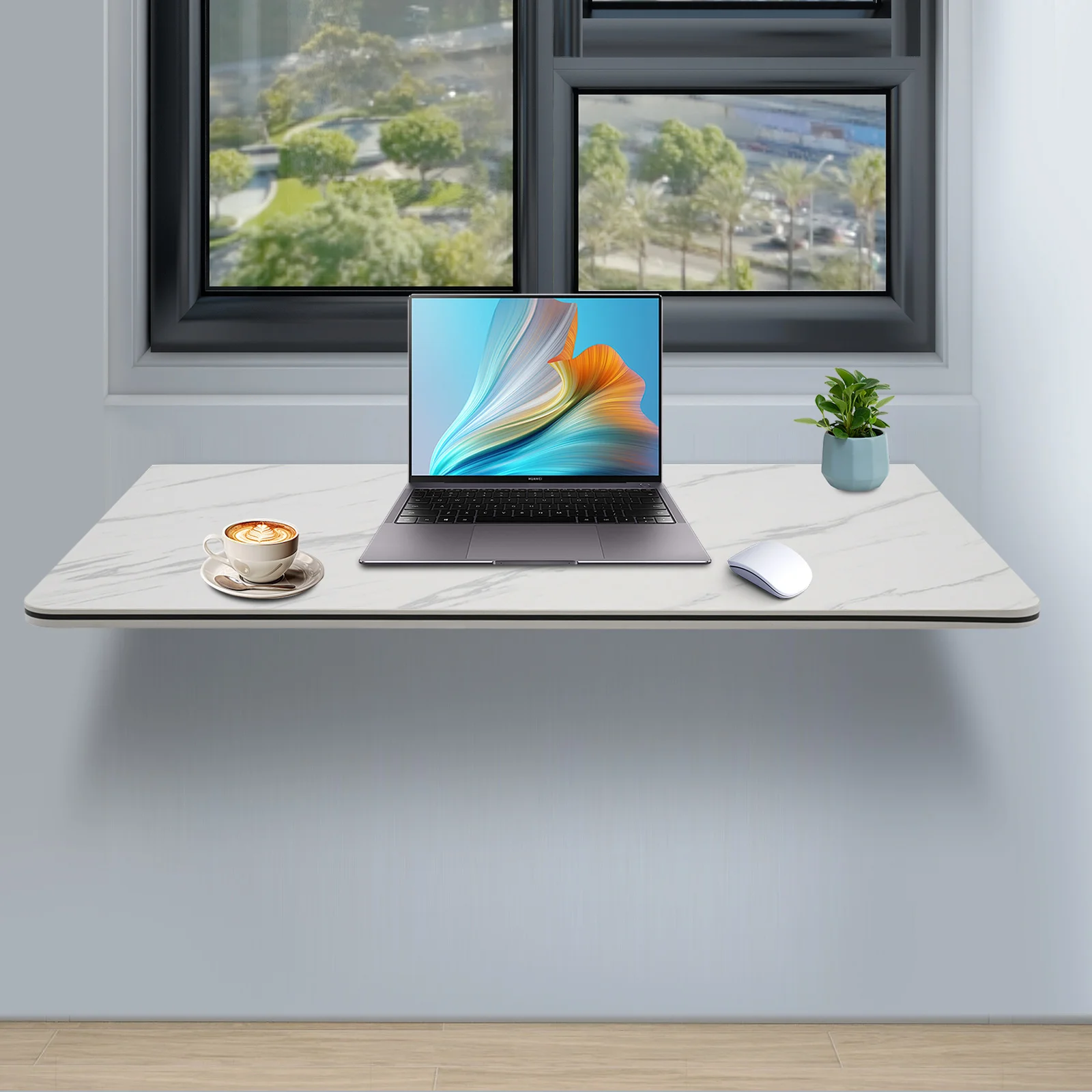 

Белый складной настенный стол 80*50 см, маленький настенный стол из массива дерева, компактный, откидной стол-трансформер для учебы