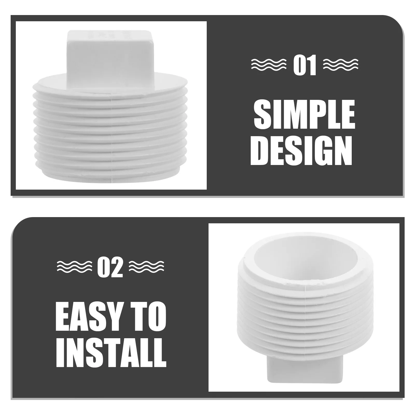 

Заглушка для подземных водопроводов 1,2 дюйма, прочная, герметичная, с резьбой, для предотвращения засоров, аксессуар для труб