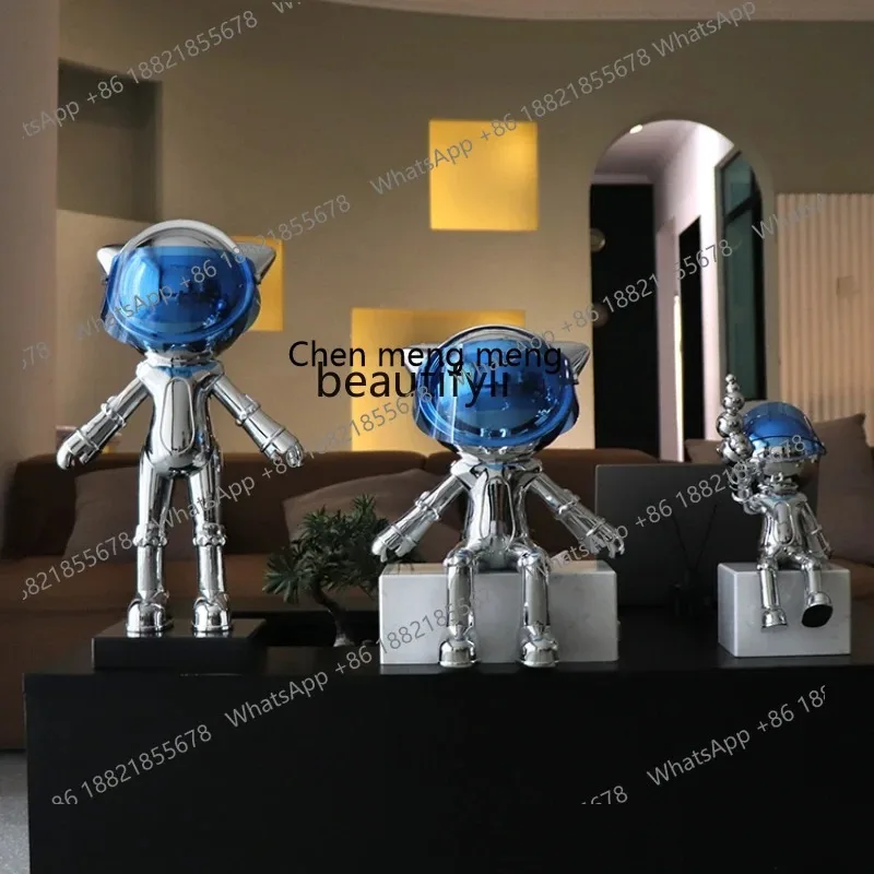 cn8350 LHY LBX Electroplated Silver Decoration Sales Office Hotel Lobby Entrance Creative Ornament