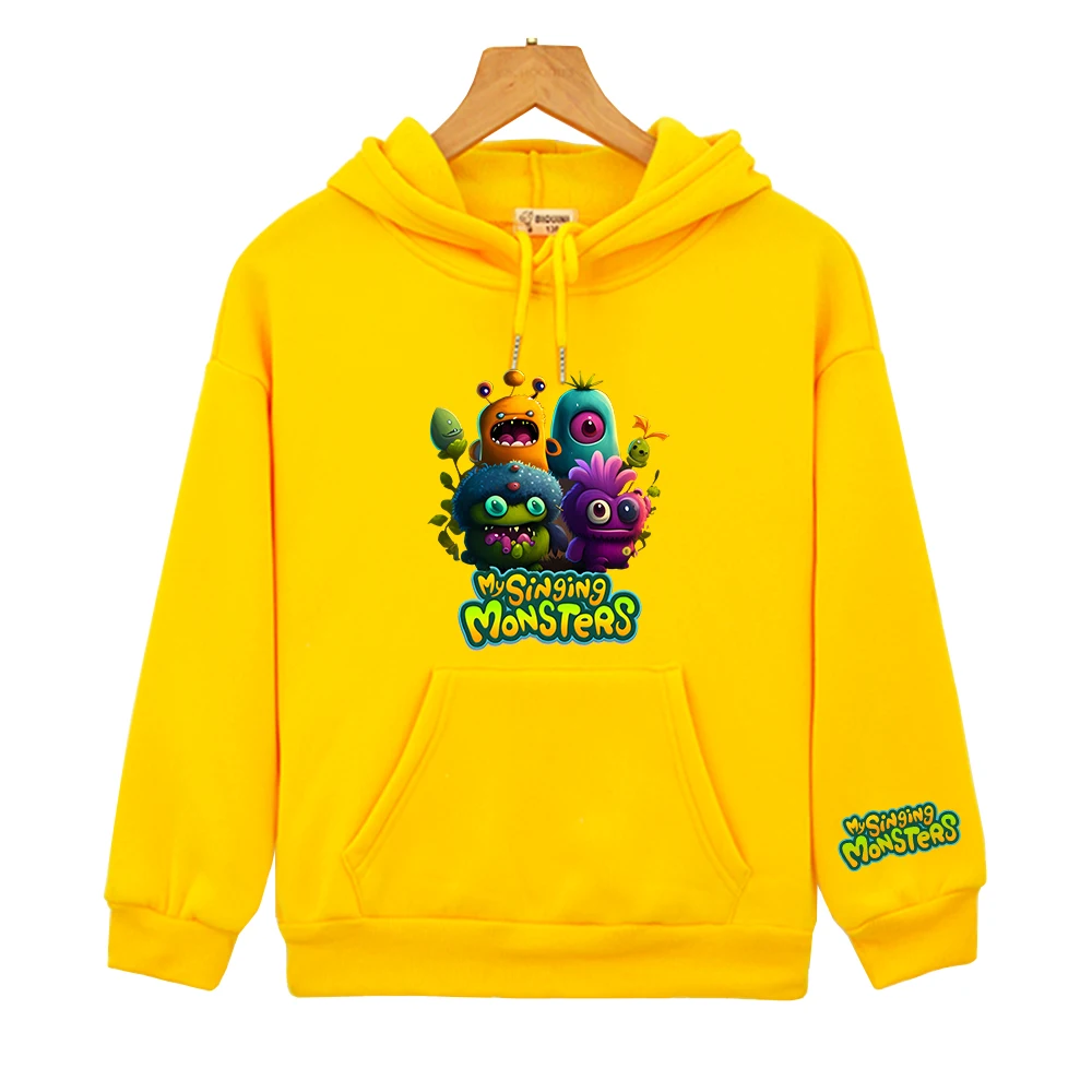 

My Singing Monsters Game Graphic Hoodies Autumn Hooded Sweatshirt Children clothing Boy Girl Pullovers y2k sudadera Anime hoodie