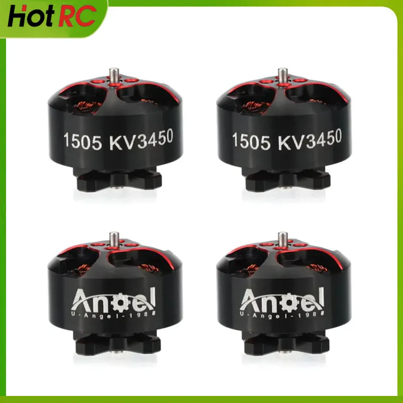 

4Pcs/lot Uangel A1505 Brushless Motor 1505 3450KV 4-6S Lipo For RC FPV Racing Cinewhoop Toothpick Drone