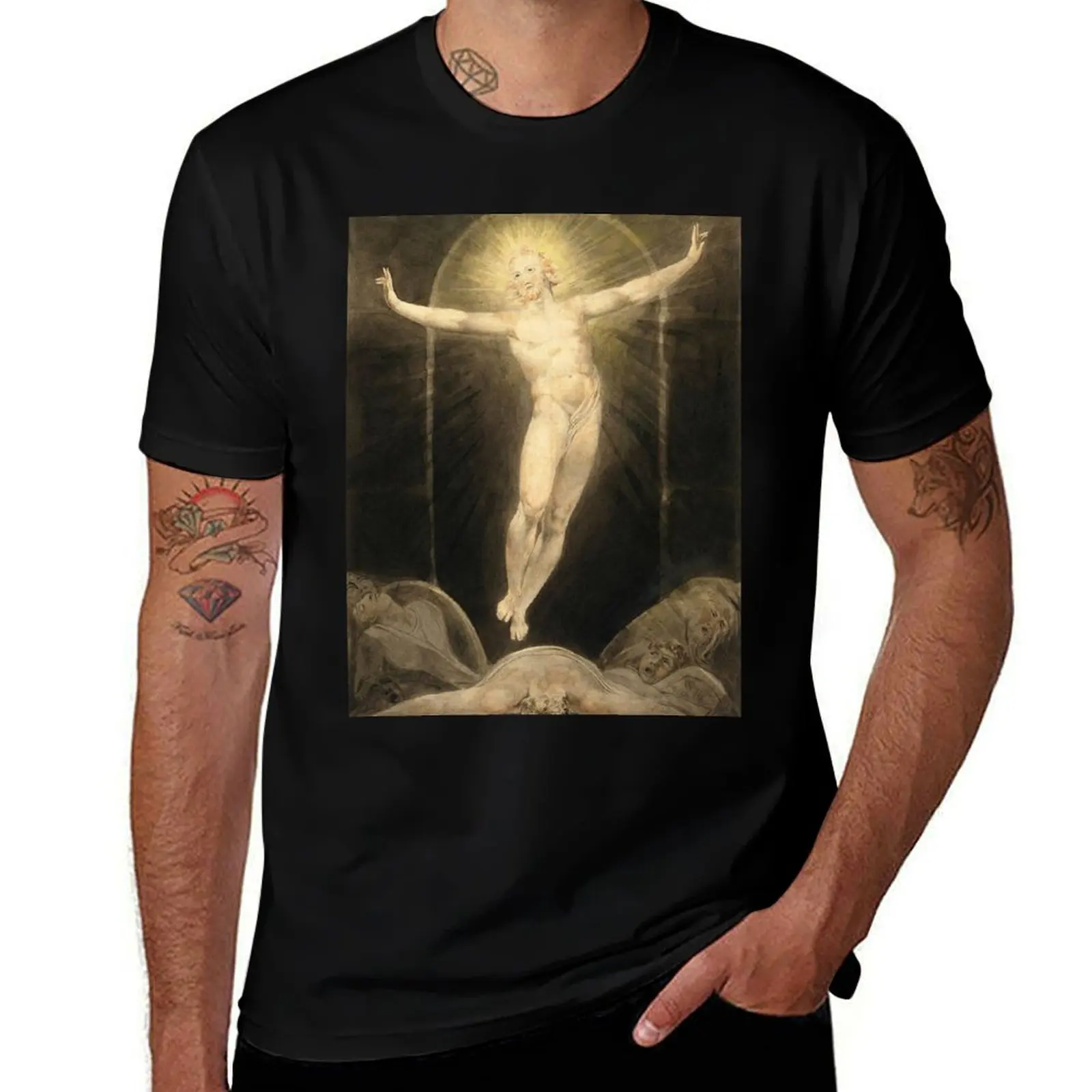 HD The Christ Resurrection Cycle, par William Blake T-shirt haute définition T-shirt de sport à haute élasticité