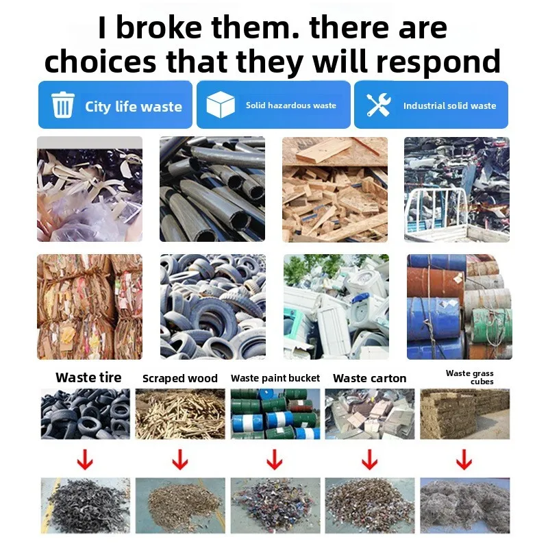 Double-axis Shredder Old Newspaper Hard Cardboard Equipment Waste Paper Box Shredding And Packing Production Line