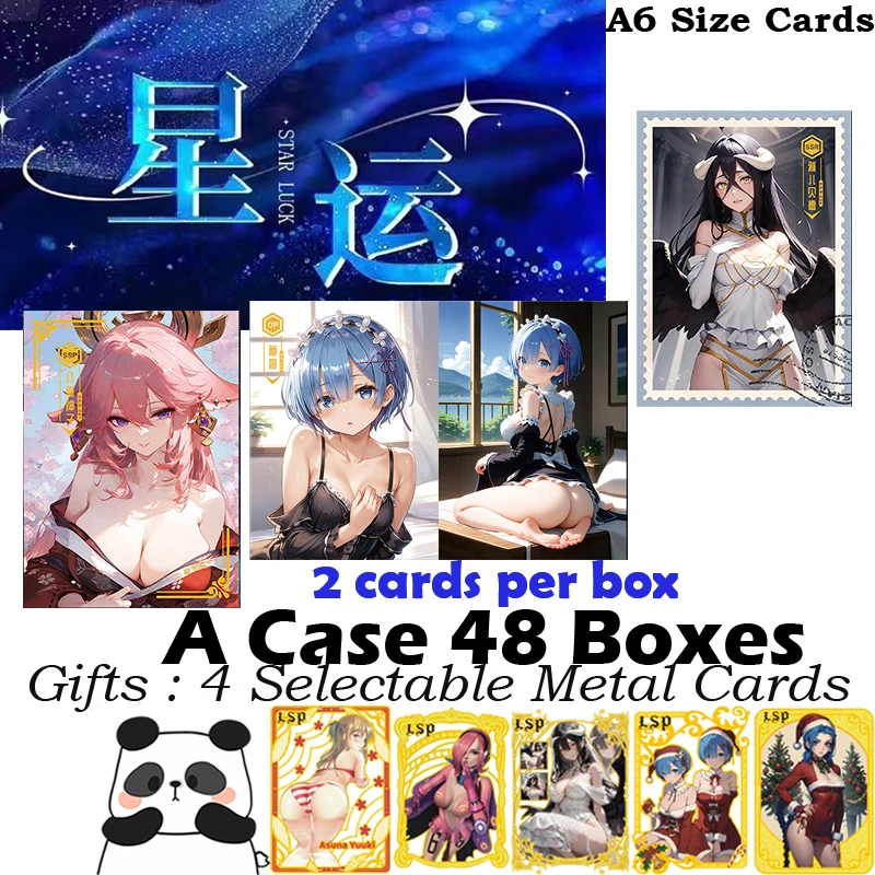 

Новая карта богини размера A6, доска Waifu Doujin Booster Box, игровая карта для хобби, пряная редкая карта LSP SSP SSR, игрушки, подарки