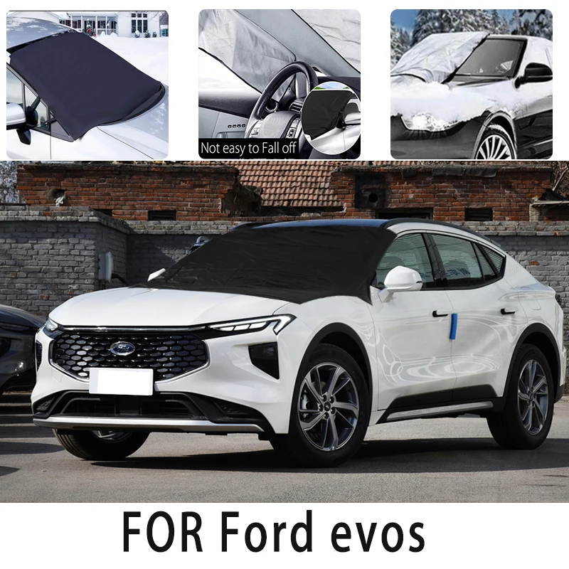 

Чехол Carsnow, переднее покрытие для Ford evos, защита от снега, теплоизоляция, защита от солнца, ветра, мороза, автомобильные аксессуары