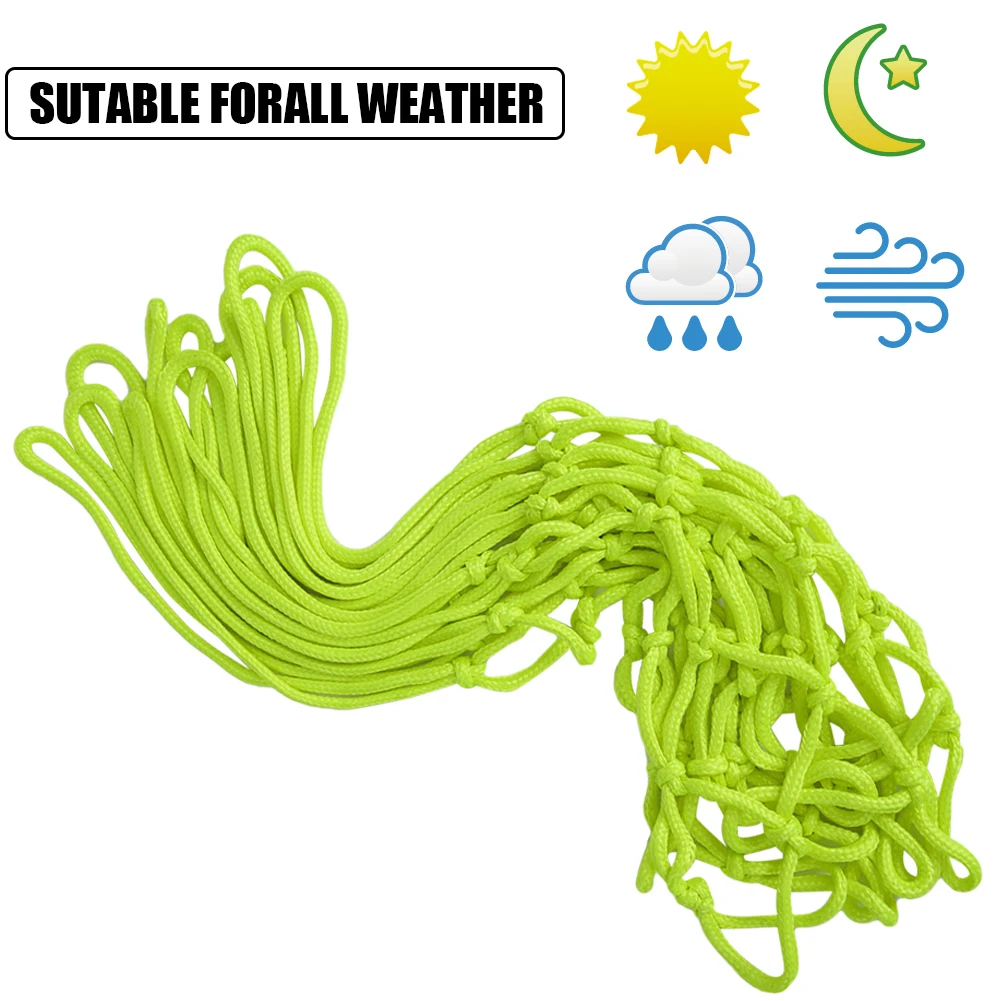 Светящаяся баскетбольная сетка, светящаяся баскетбольная сетка, сменная баскетбольная сетка, портативная баскетбольная сетка на открытом воздухе для занятий спортом в помещении