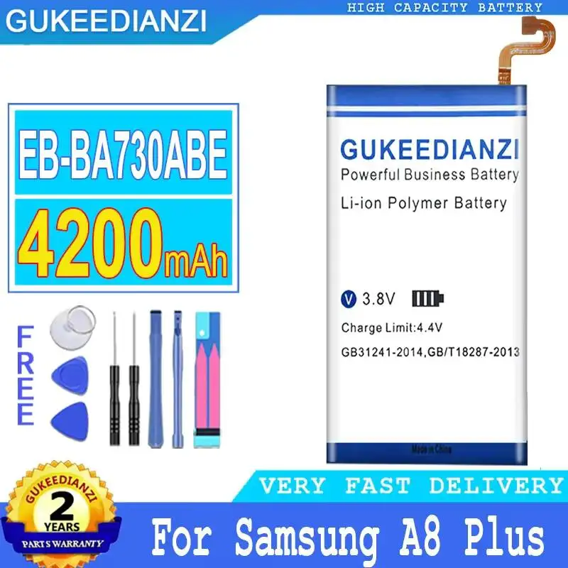 

High-Capacity EB-BA730ABE Mobile Phone Battery For Samsung Galaxy A8 Plus A8+ 2018 SM-A730 A730F A730DS A730X 4200mAh
