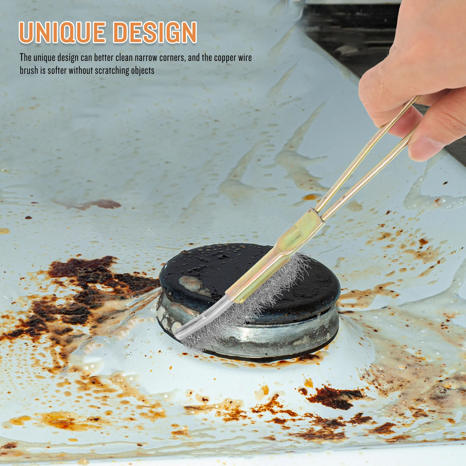

Rust Brush Multi-functional Cleaning Metal Hard for Surfaces Removal Scrubbers Removing