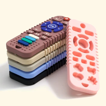 Moeder Kids 1Pc Bpa Gratis Siliconen Baby Speelgoed Tv Afstandsbediening Vorm Bijtring Speelgoed Pasgeboren Knaagdier Kauwen Speelgoed Baby Accessoires