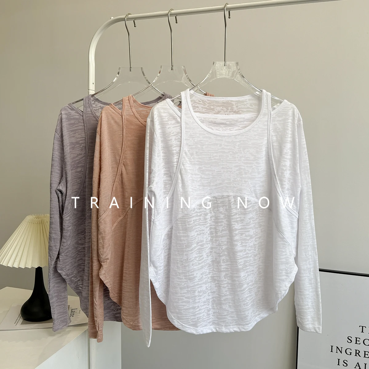 

Yoga suit long-sleeved women's summer loose breathable slimming exercise professional quick-drying running training bodysuit