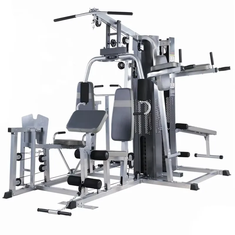 

5-Station Comprehensive Strength Training Equipment, Multi-Functional Trainer for Home & Commercial Gym Use