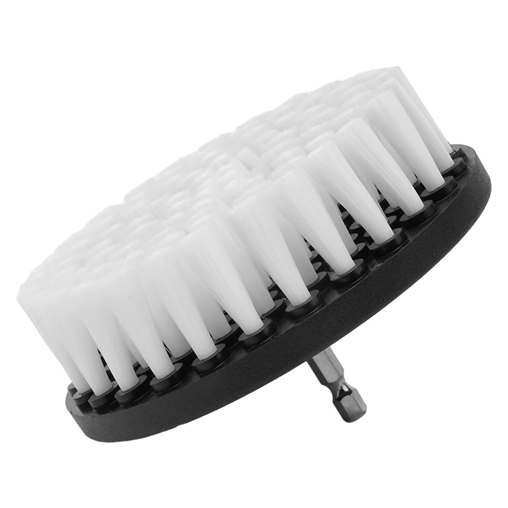 

Plastic Electric Drill Brush White 5 Inch Cleaner Grinding Leather Polishing Scrubbing Sinks Tiles Tool Carpet