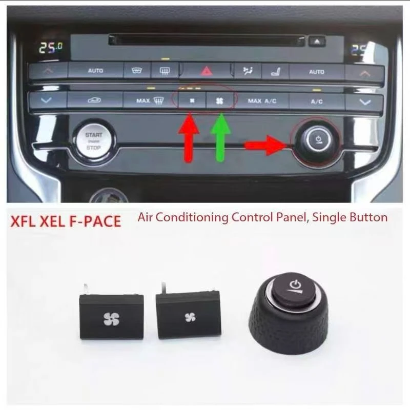 

1pc for JAGUAR XF XJL XEL F-PACE S-TYPE Air conditioning panel air volume adjustment switch button