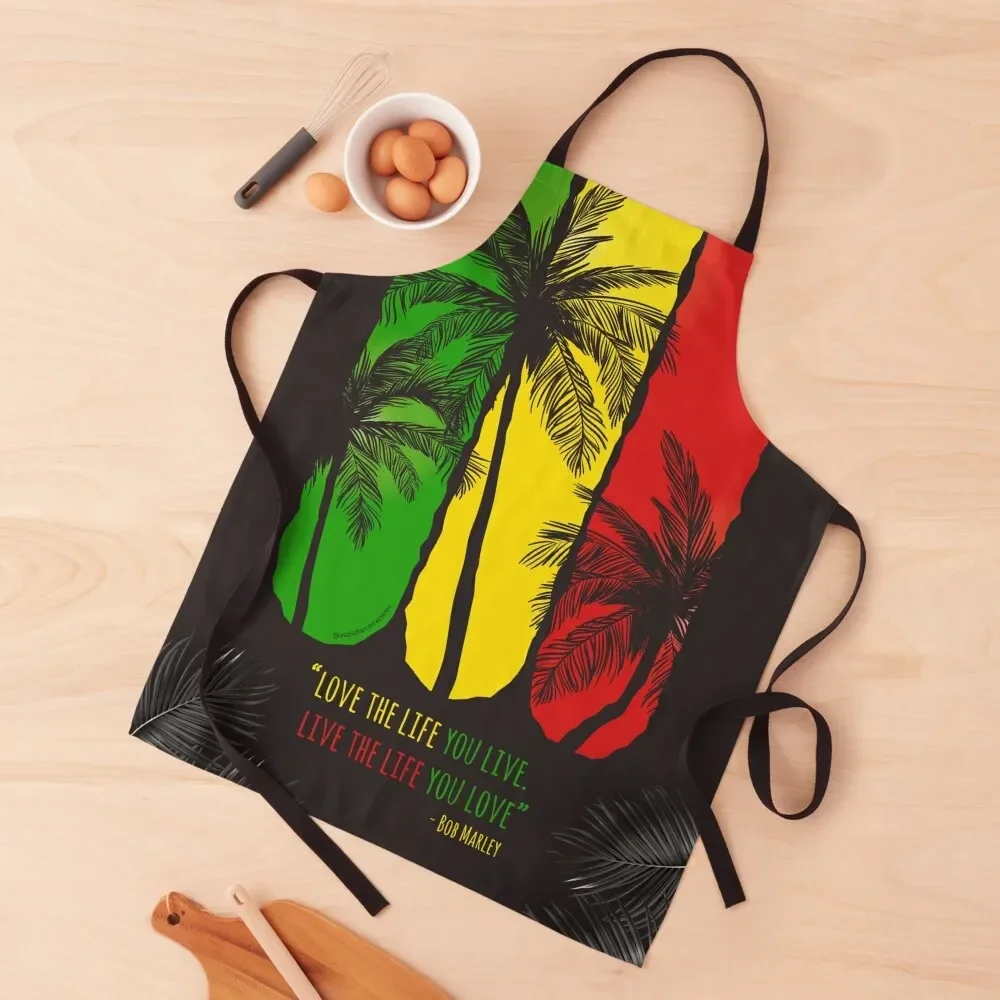 

Bob Marley Quote Apron Customizable Woman painters Apron