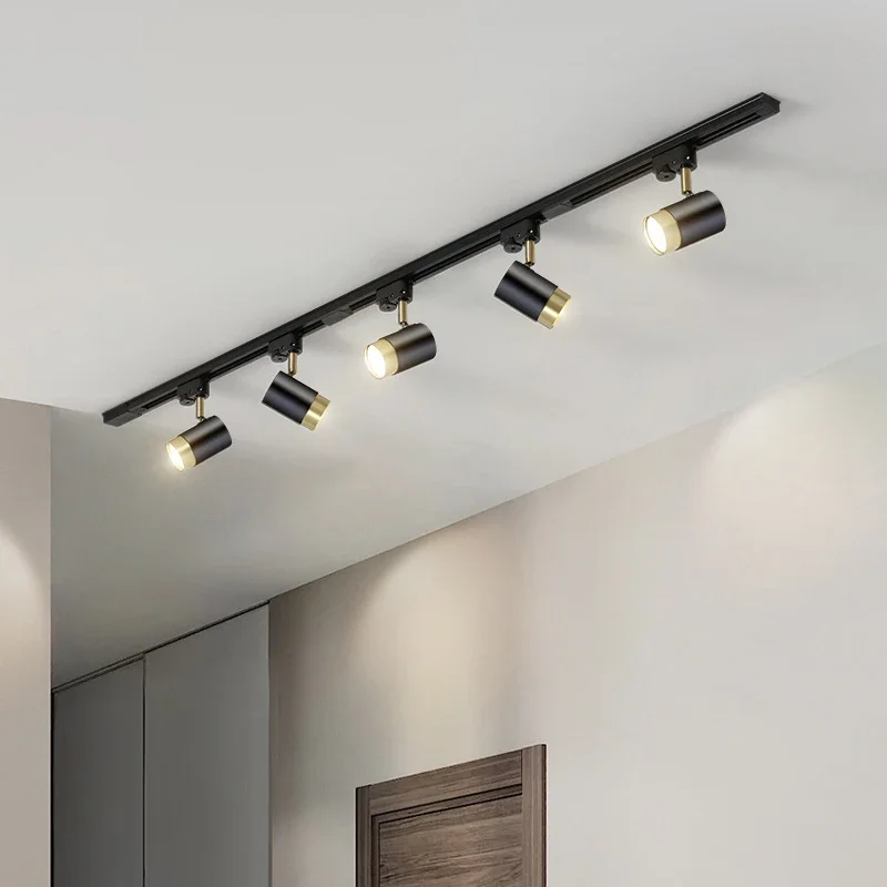 Nordic Creative Living Room Background Wall Multi-Angle Adjustable Track Spotlights For Living Room Bars And Shop Decoration.