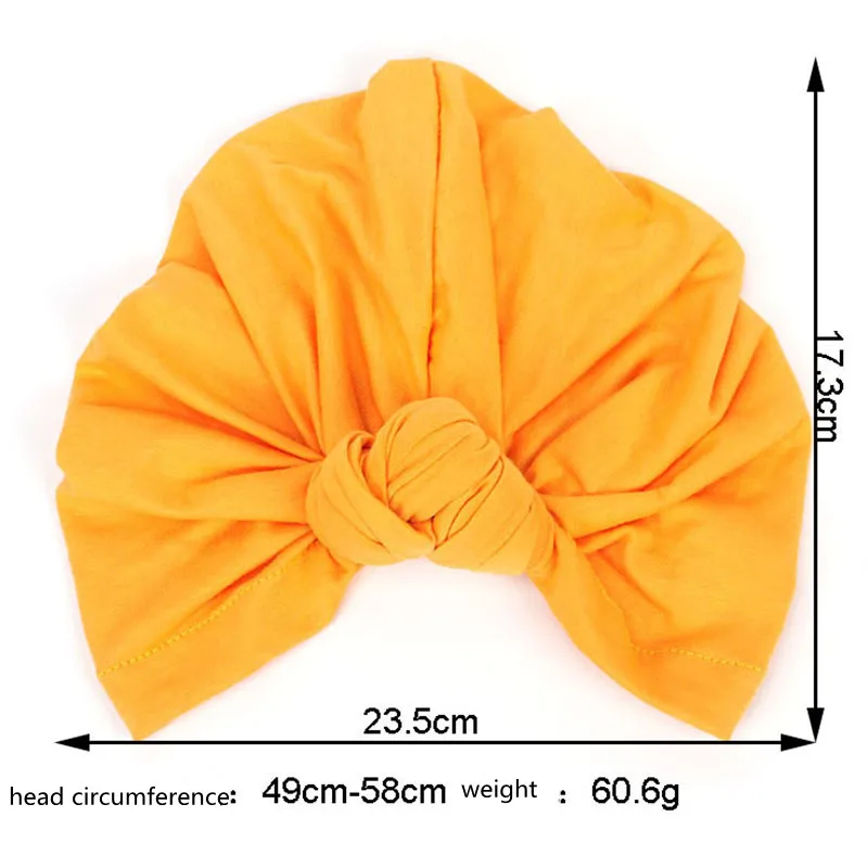 Solid Color Top Knotted Turban Caps for Women Pre-Tied Bonnet Indian Hats Muslim Female Head Wraps Beanie Hat Turbante Mujer