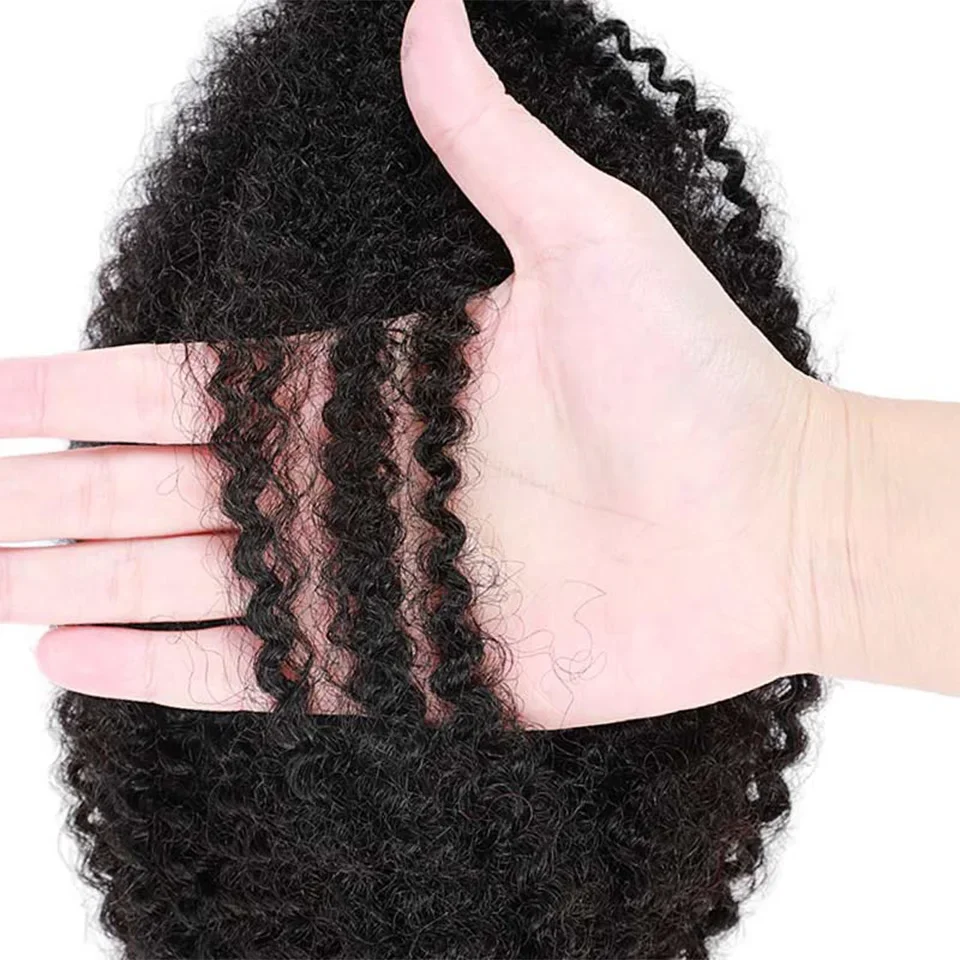 22 بوصة QVR غريب تويست الكروشيه تجديل 100% حزم الشعر البشري أنيق شعر بشري مجعد السائبة 1 قطعة الشعر الأفرو غريب الخامس السائبة