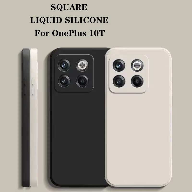 Funda Original Phone Case for OnePlus 10T Liquid Silicone Fundas One Plus 10T OnePlus10 10 T Camera Protective Back Cover Case