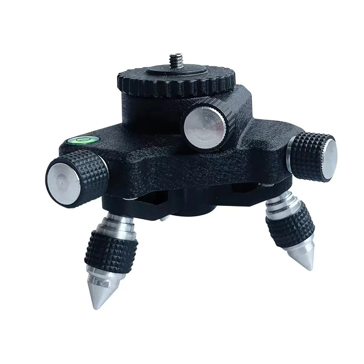 Lazer Level Tripod Bracket Base Degree Rotating Fine Adjustment Fine-tuning Meter Tripod Stand Lazer Level Holder Tool