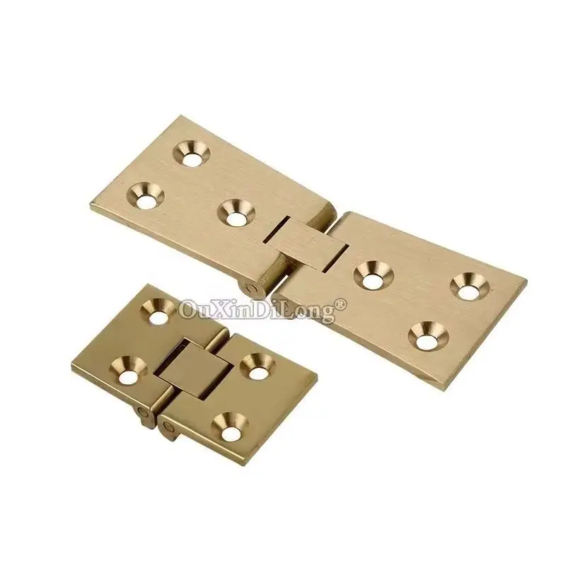 Brand New 8PCS Solid Brass Butler Tray Flap Hinges 180° Folding Table Hinges Dining Table Desktop Flip Hinges