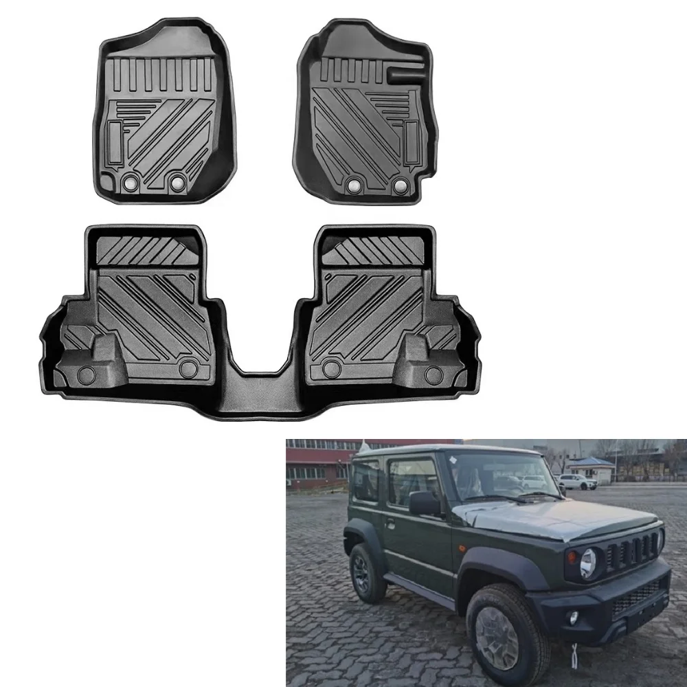 

3D Styling Floor Mats Fit For Suzuki Jimny 2019 2020 2021 Interior Car Mats Tpe Material Car Accessories