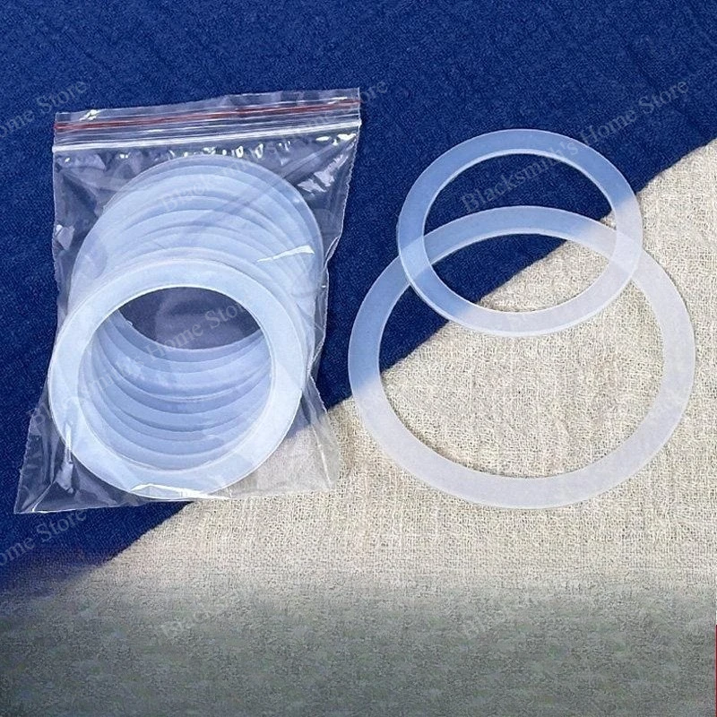 28mm-470mm White VMQ Slicone Rubber Flat Gasket Washer For Sight Glass Diopter Homebrew